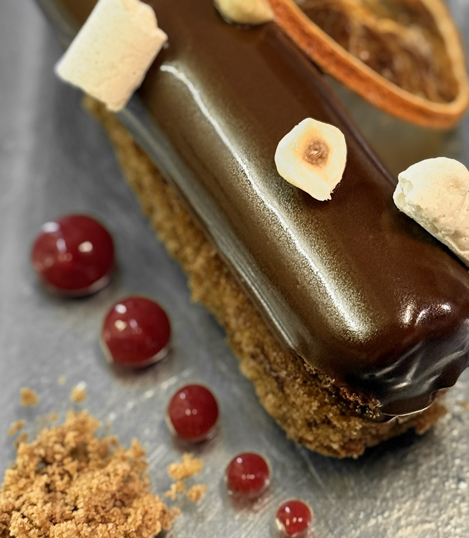 Dessert tube chocolat